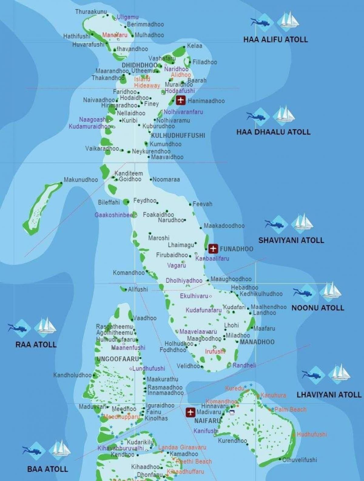 iles马尔代夫的地图