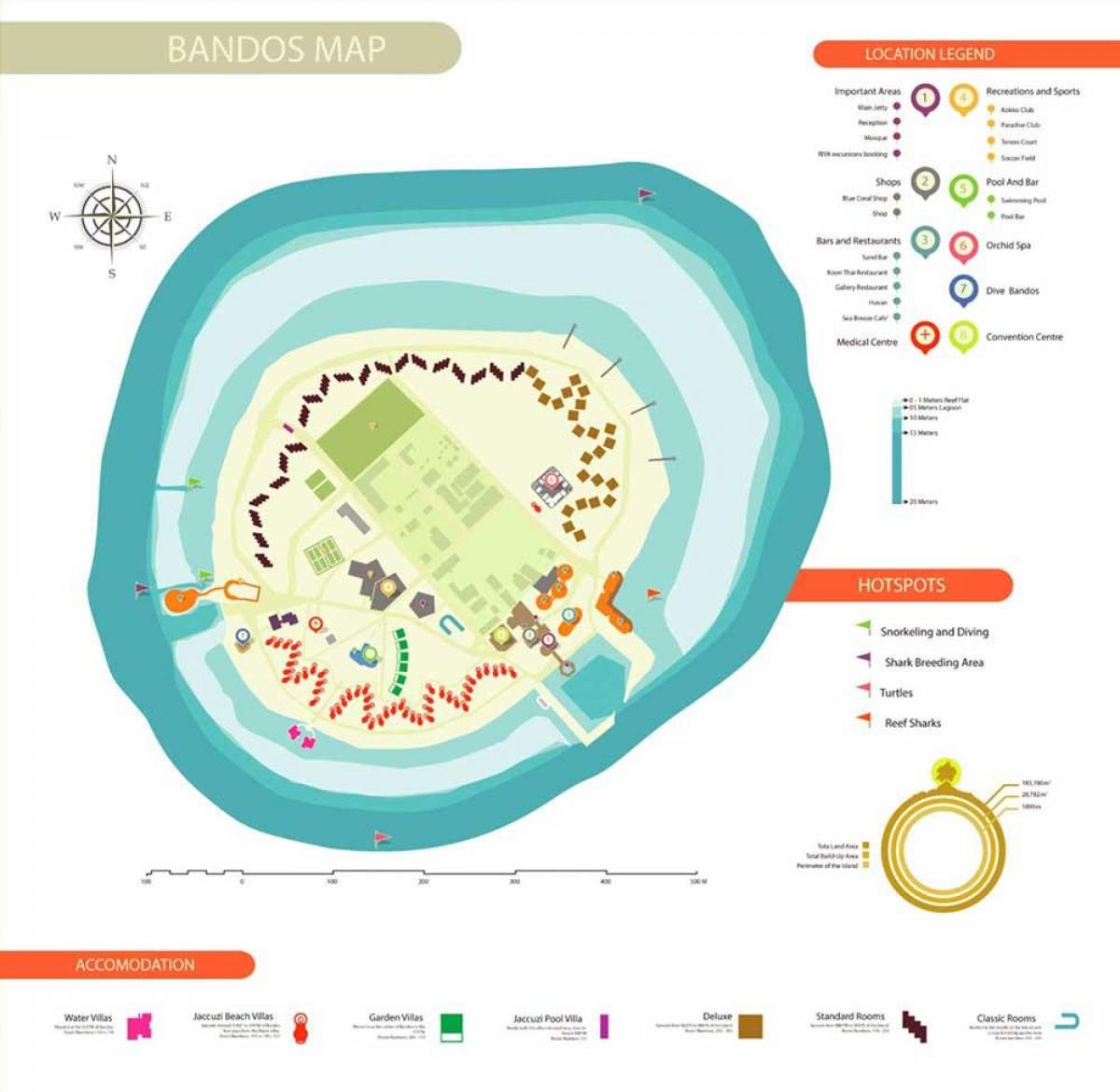 地图马尔代夫bandos