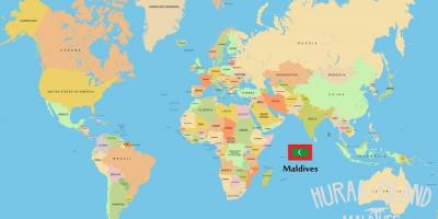 地图马尔代夫在世界地图