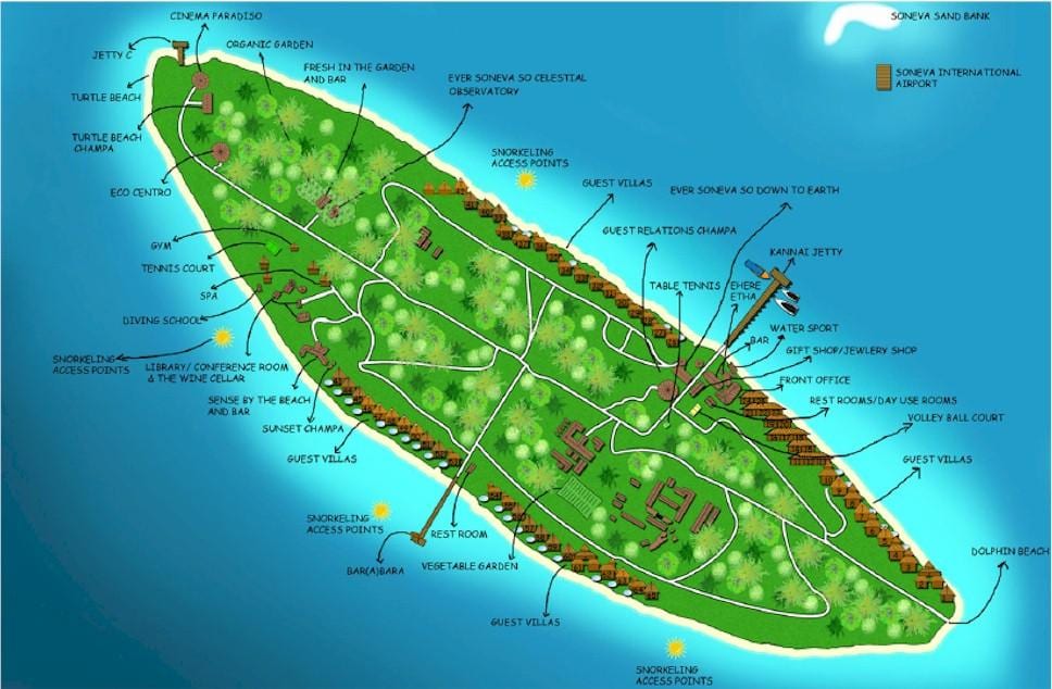瓦度的岛屿的马尔代夫的地图