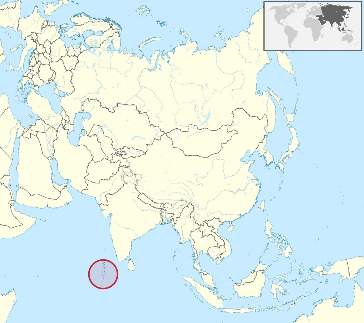 地图马尔代夫亚洲地图
