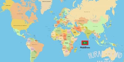 地图马尔代夫在世界地图