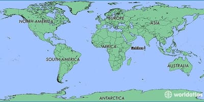 地图马尔代夫的邻国