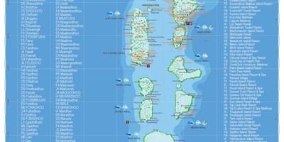 马尔代夫的地理地图