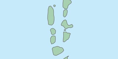 地图马尔代夫矢量地图