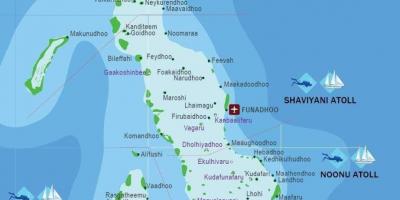 Iles马尔代夫的地图