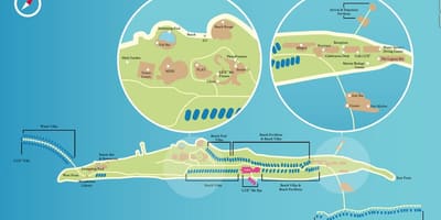 Lux马尔代夫度假地图