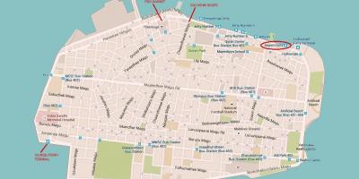地图上的男性城市马尔代夫