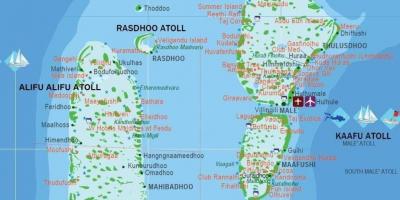 地图马尔代夫旅游