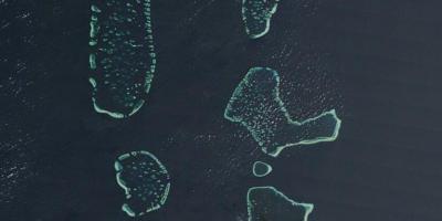 地图马尔代夫卫星